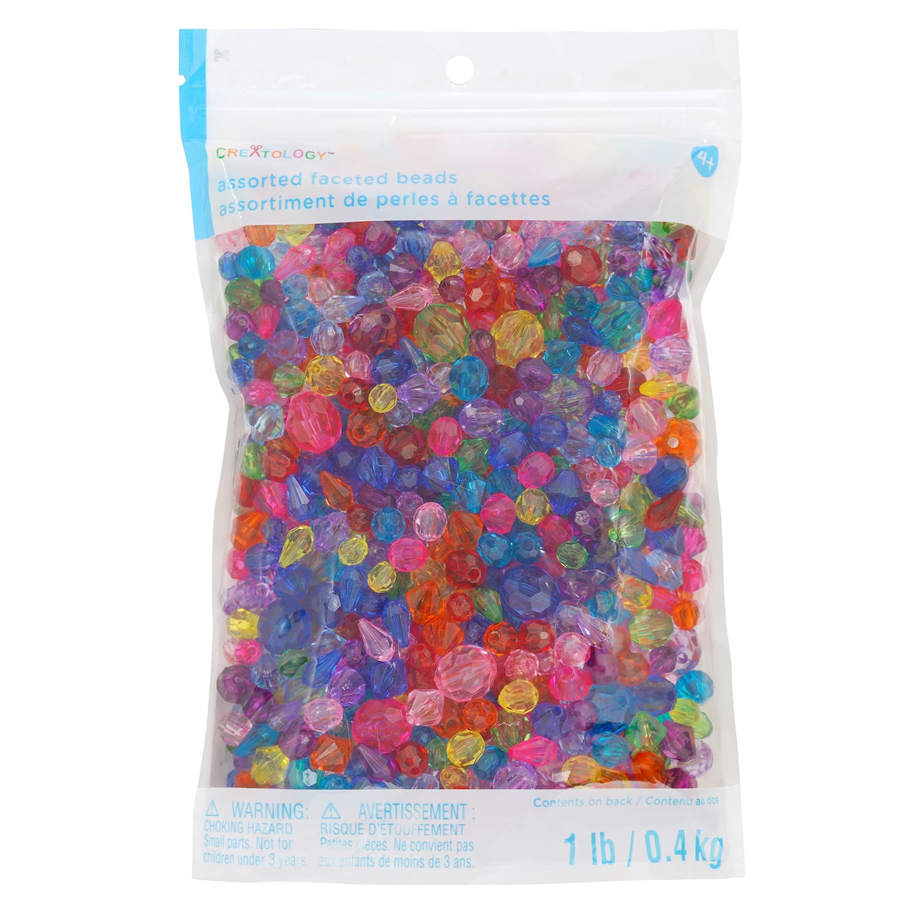 1lb. Multicolor Faceted Beads by Creatology&#x2122;